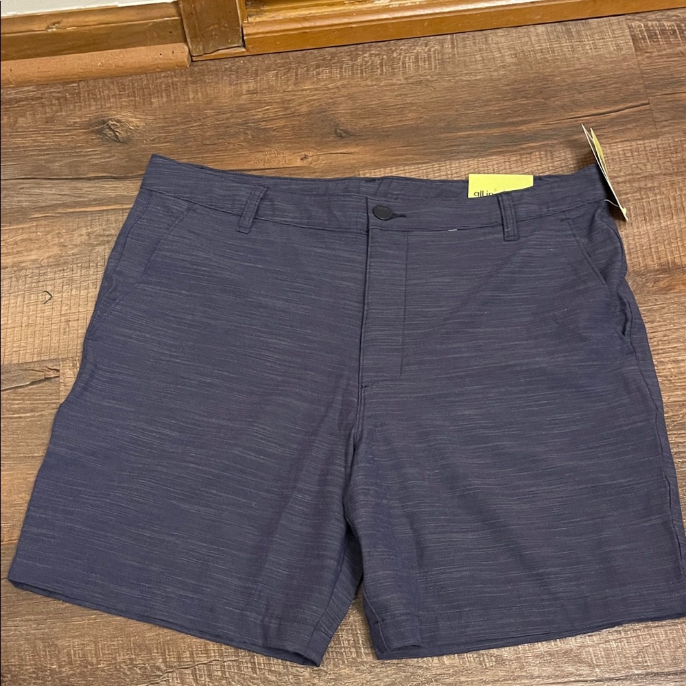All in Motion Navy Flat Front golf Shorts